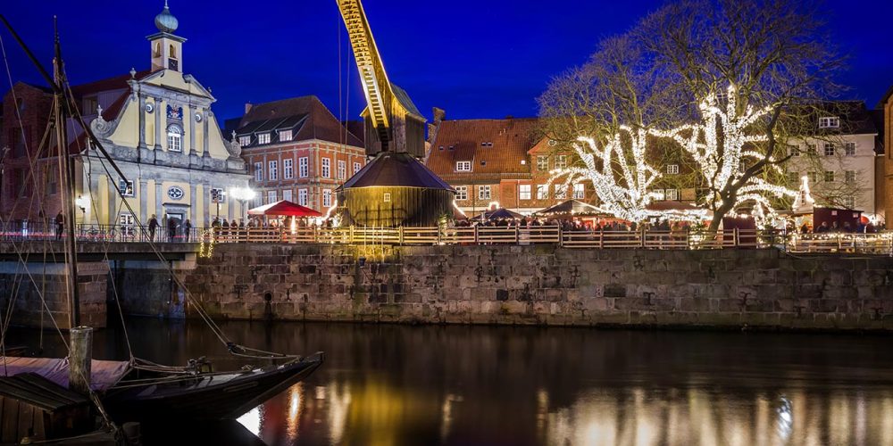 Weihnachtsmarkt am Alten Kran in Lüneburg